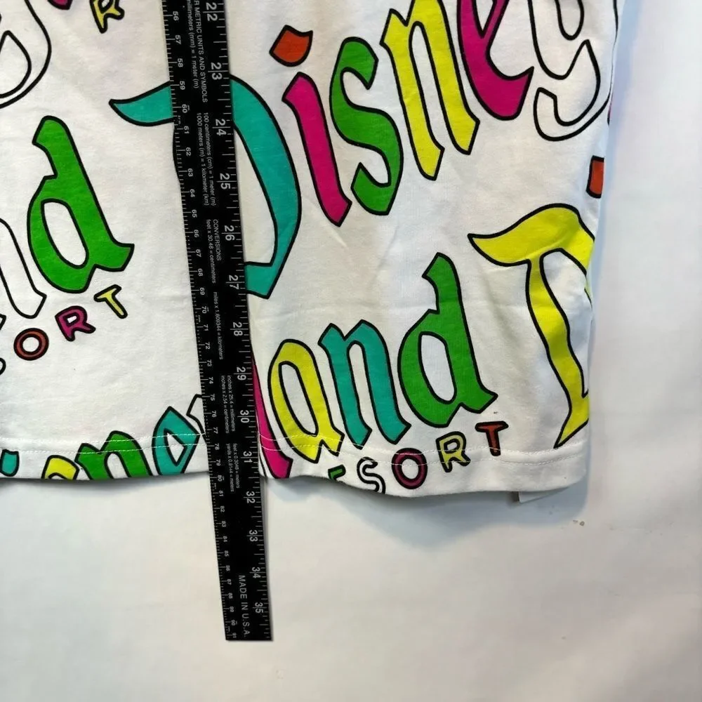 Disneyland Resort Logo Tank Top Multicolor Sleeveless Shirt NWT Size‎ XL